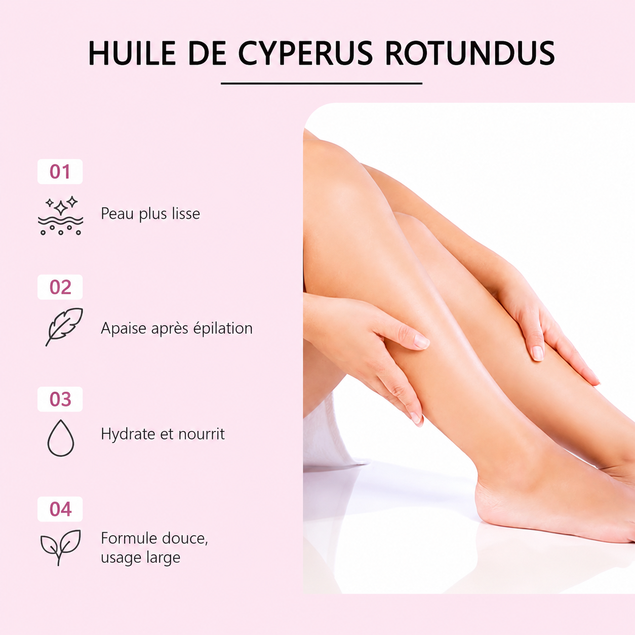 Huile Post-Épilation Cyperus Rotundus OceAura