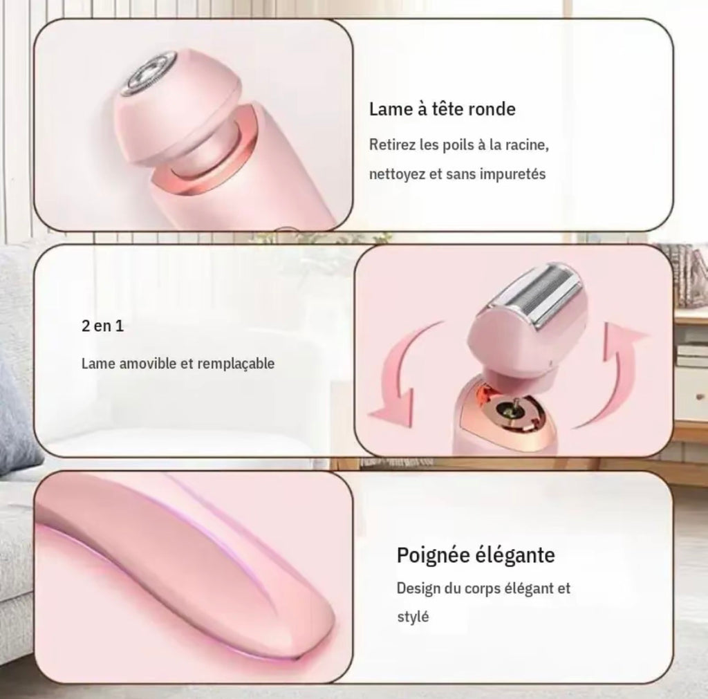 Lady Shaver • Épilateur Électrique 2 en 1