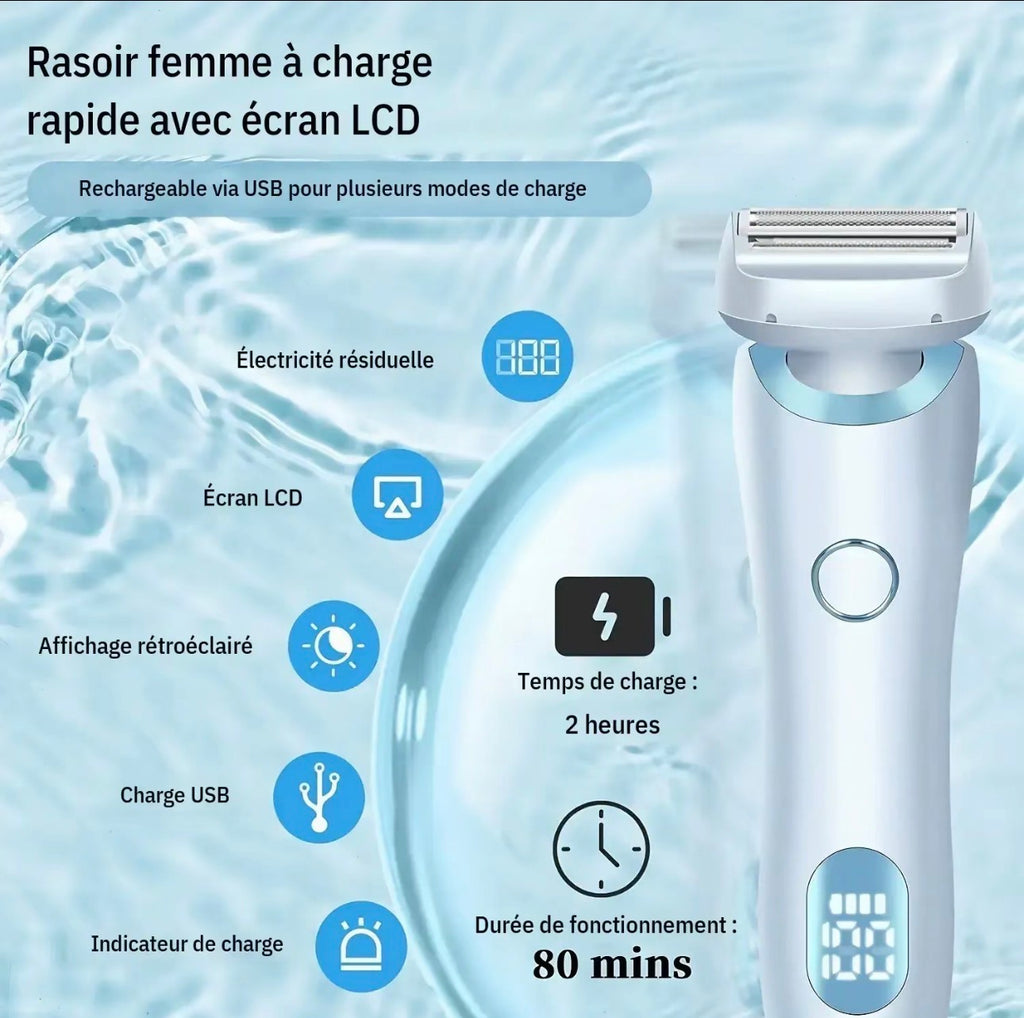Lady Shaver • Épilateur Électrique 2 en 1
