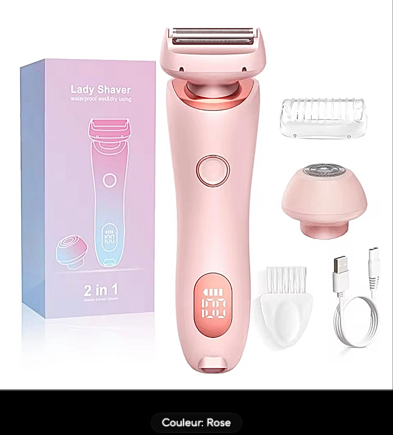 Lady Shaver • Épilateur Électrique 2 en 1